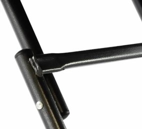 Okrągły stół ogrodowy - rattanowy wygląd 110 cm - czarny