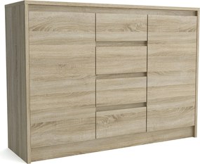 Komoda ASTORRE - Dąb sonoma / 113 cm / 4 szuflady