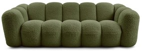 Zielona sofa z materiału bouclé 232 cm Hippolyte – Bobochic Paris