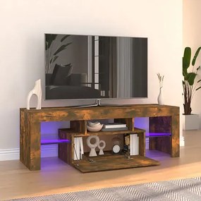 Szafka pod telewizor z oświetleniem LED przydymiony dąb - Artbo