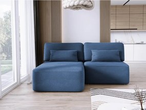 Narożnik TILIA wolnostojący układ L strona Lewa z funkcją spania w tkaninie Tilia 77