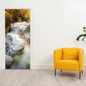 Fototapeta na drzwi - Leśny potok (95x205cm)