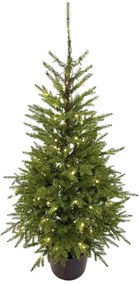 Choinka sztuczna w doniczce PE Świerk Karpacki 150cm 150LED