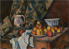Obraz - Paul Cézanne, Still Life with Apples and Peaches, reprodukcje (70x50 cm)