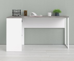 Biurko narożne Function 118 biały/beton