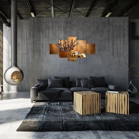 Obraz jajek i kociąt (125x70 cm)