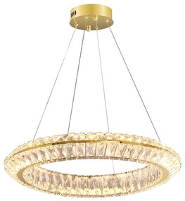 LAMPA SUFITOWA WISZĄCA LED APP1768-CP Złota 60cm
