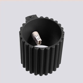 Kinkiet AURA czarny G9 ryflowany  SOLLUX  LIGHTING