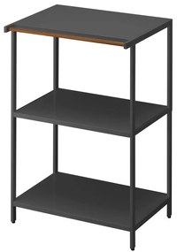Stalowy regał w kolorze matowej czerni 60x90x46,5 cm Tower – YAMAZAKI