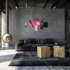 Obraz fajerwerków w Marsylii (125x70 cm)