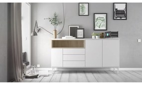 Biała komoda 176x90x49 cm Roomers – Tvilum