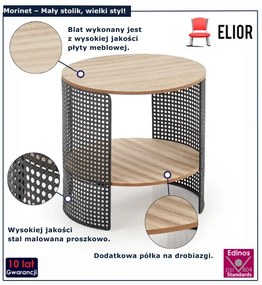 Nowoczesny okrągły kawowy stolik P2-G71