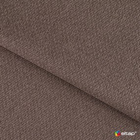 Brązowe tapicerowane łóżko dwuosobowe ze schowkiem ze stelażem 140x200 cm Carilla – ELTAP