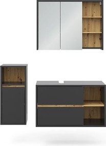 Zestaw mebli łazienkowych antracyt 60x45x100 viola
