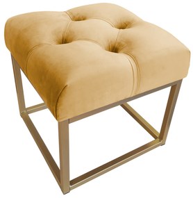 Pufa CHESTERFIELD LOFT ławka postawa złota MG15