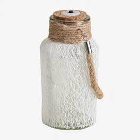 Słoik Szklany Z Lampkami Led Gada Biała - Sklum