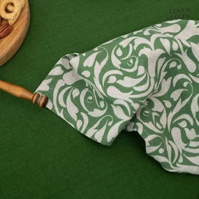 Lniana ścierka 45x65 cm Evergreen Damask – Linen Tales