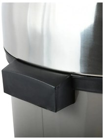 Szarobrązowy stalowy kosz na śmieci otwierany na dotyk 30 l – MSV