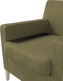 Pokrowiec na fotel Karlstad kolor zielony tkanina strukturalna