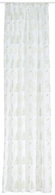 Biało-zielona firanka 140x245 cm Caledonia – Mendola Fabrics