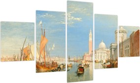 Obraz - Joseph Mallord William Turner, Venice the Dogana and San Giorgio Maggiore, reprodukcje (125x70 cm)