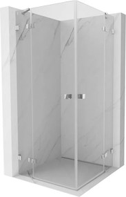 Mexen Lunar Duo kabina prysznicowa uchylna 90 x 90 cm, transparent, chrom - 834-090L-090P-01-00