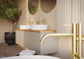 Szafka pod umywalkę HARMO 60 cm kaszmir półmat KROFAM