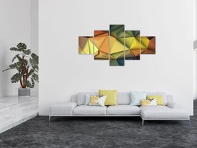 Obraz - Wielokątna abstrakcja 3D (125x70 cm)