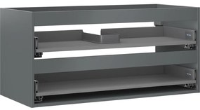 Mexen Box-A korpus szafki podumywalkowej 100 cm, 2 szuflady, grafit mat - 91AX0-1000-470-2-66