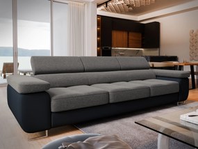 Masseno Sofa MOSINE z funkcją spania - Jasnoszary - SAWANA 21 + MADRYT 9100