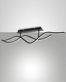 Lampa sufitowa wisząca LED Sinuo 36W, czarna, 3666-65-101 firmy Fabas Luce