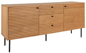 Niska komoda w dekorze dębu w naturalnym kolorze 150x74 cm Kyoto – House Nordic