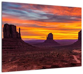 Obraz - Monument Valley v Arizonie (70x50 cm)