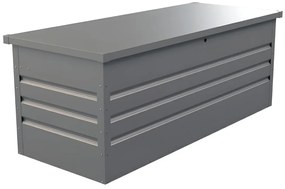 Skrzynia ogrodowa z szarej stali galwanizowanej TOMASO - pojemność 582 l