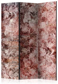 Parawan dwustronny Kwiaty 135x172 cm 3-częściowy czarny ARTGEIST B