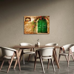 Obraz na szkle starych drzwi (70x50 cm)