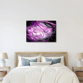 Obraz pięknej fioletowej abstrakcji (70x50 cm)