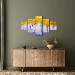 Obraz żółtych drzew (125x70 cm)