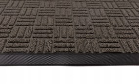 Wycieraczka 45x75cm materiałowa z gumowym spodem i krawędziami estetyczna