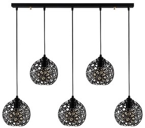 Czarna lampa wisząca ø 17 cm Fellini – Opviq lights