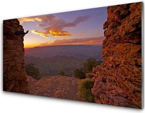 Panel Szklany Skaliste Szczyty Nad Chmurami