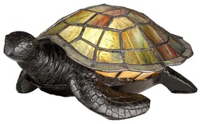 Elstead QZ-SAWBACK-TL - LED dekoracyjna lampa TIFFANY 1xG9/3W/12/230V żółw