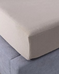 Prześcieradło jersey z gumką Jerry 90x200cm beige