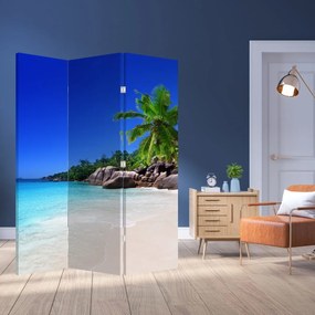 Parawan - Plaża na wyspie Praslin (126x170 cm)