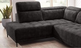 Narożnik FOCUS L z elektryczną regulacją siedziska Lewostronny w tkaninie Promocyjnej SALVADOR 16 WERSAL