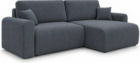Rozkładana dwustronna sofa narożna w kształcie L NORDEN PAROS 250x140 cm, ciemnoszara