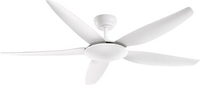 Wentylator sufitowy Perenz 7200 B biały bez oświetlenia – Ø 142 cm, 5 łopatek, 5 prędkości, silnik prądu stałego 50 W, cichy