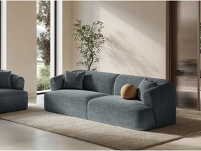 Ciemnoszara sztruksowa sofa 255 cm Campi – Cosmopolitan Design