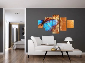 Obraz - Niebieski motyl (125x70 cm)