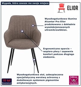 Nowoczesne krzesło w kolorze cappucino S6-G72